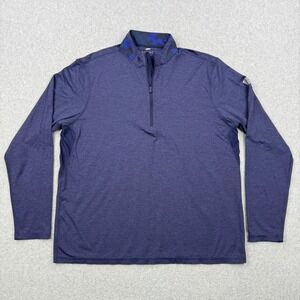 Greyson Sweater Mens XL Blue Camo Collar 1/4 Zip Performance Long Sleeve Golf